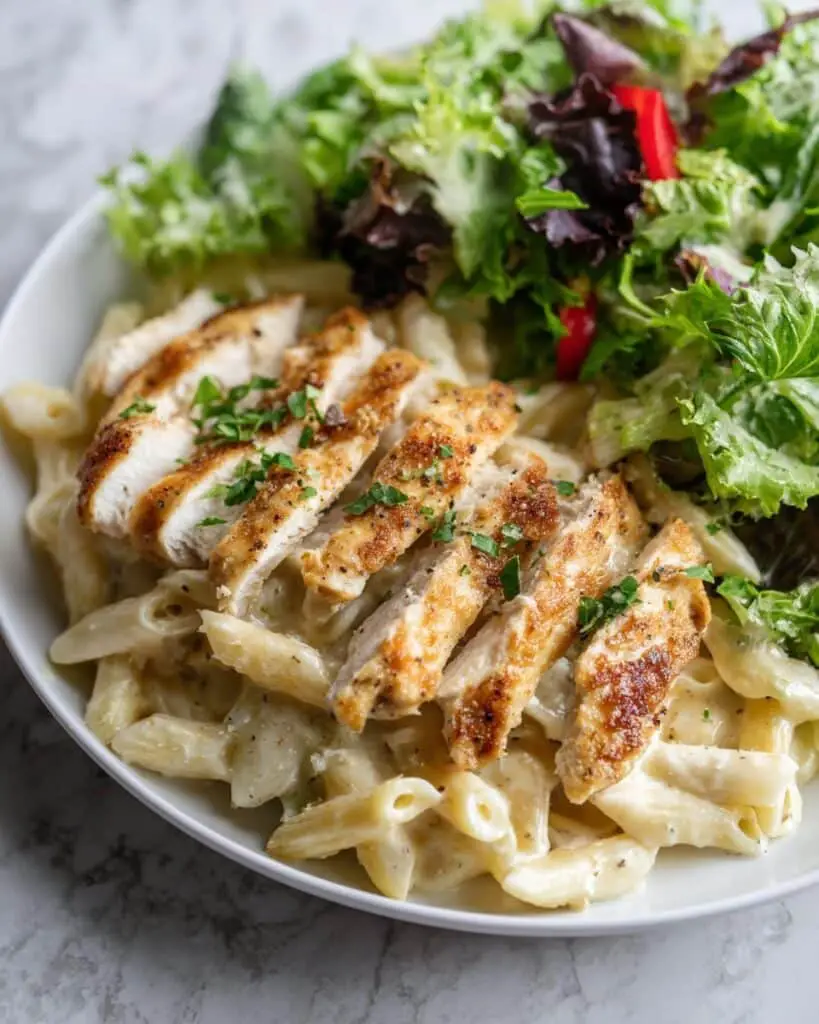 Garlic Parmesan Chicken Pasta Recipe