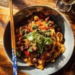 Crispy Garlic Chicken Drunken Noodles Recipe