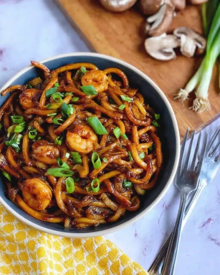 Yaki Udon with Shrimp Recipe