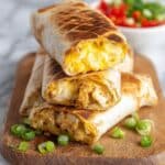 Cheesy Garlic Chicken Wraps Recipe