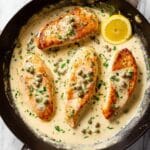 Creamy Lemon Salmon Piccata Recipe