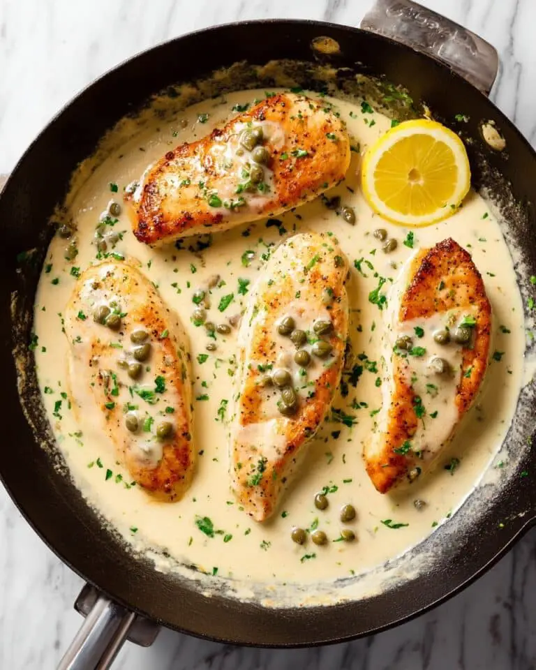 Creamy Lemon Salmon Piccata Recipe