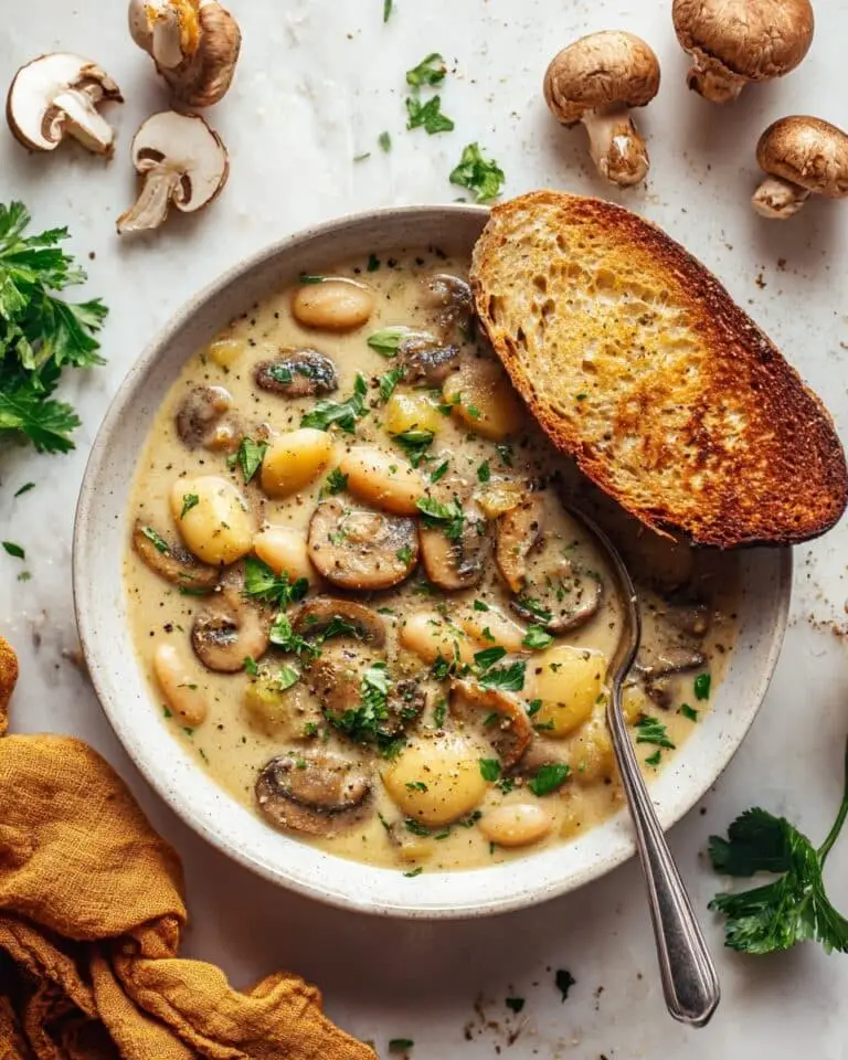 Cozy White Bean Mushroom Stew (Vegan) Recipe