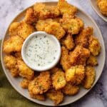 Dill Pickle Crispy Baked Tofu Bites Recipe