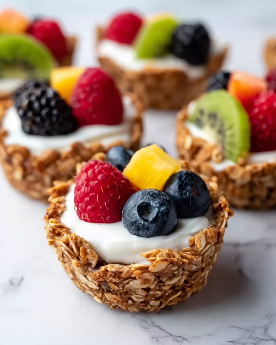 Baked Oatmeal Cups with Peanut Butter and Yogurt Recipe