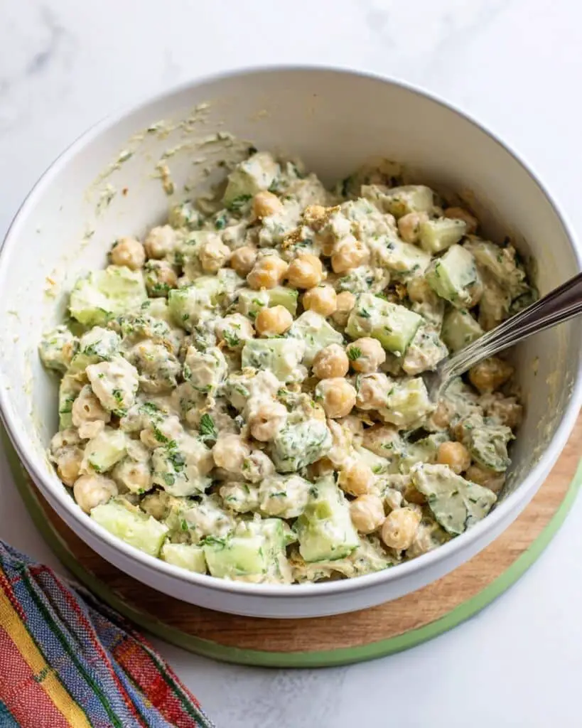 Cucumber Dill Chickpea Salad Recipe