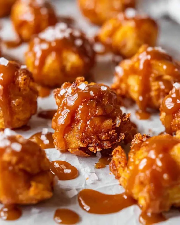 Old Fashioned Apple Fritter with Salted Caramel Glaze Recipe