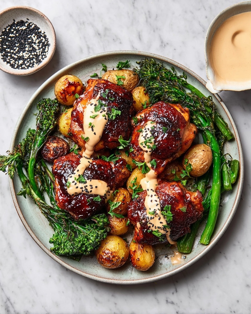 Honey Harissa Chicken Sheet Pan Recipe