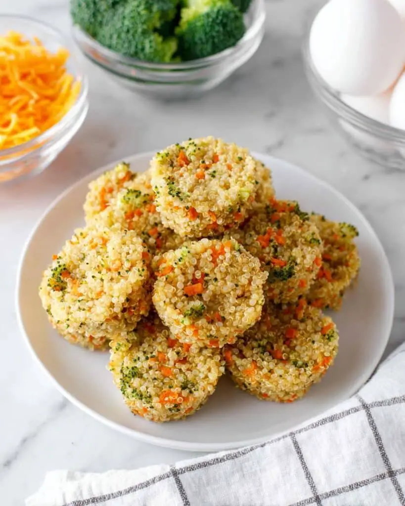 Cheesy Broccoli Quinoa Bites Recipe
