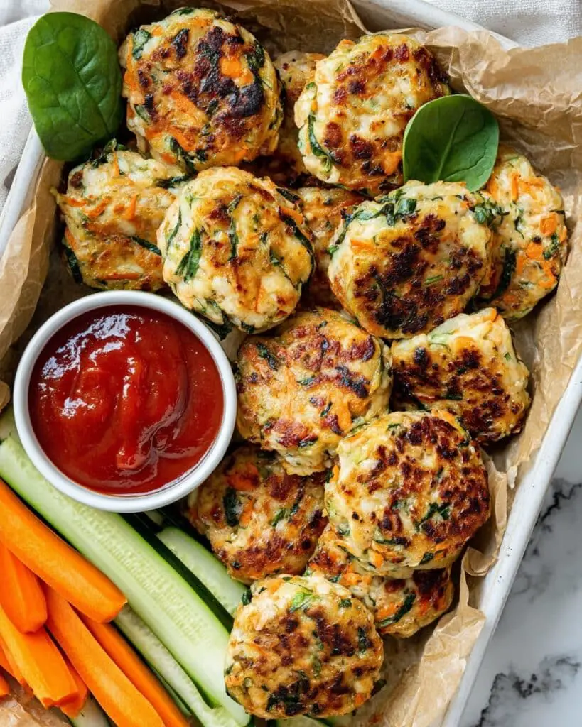 Oven-Baked Paleo Veggie Chicken Nuggets Recipe