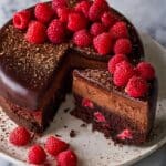Dark Chocolate Raspberry Cheesecake Recipe