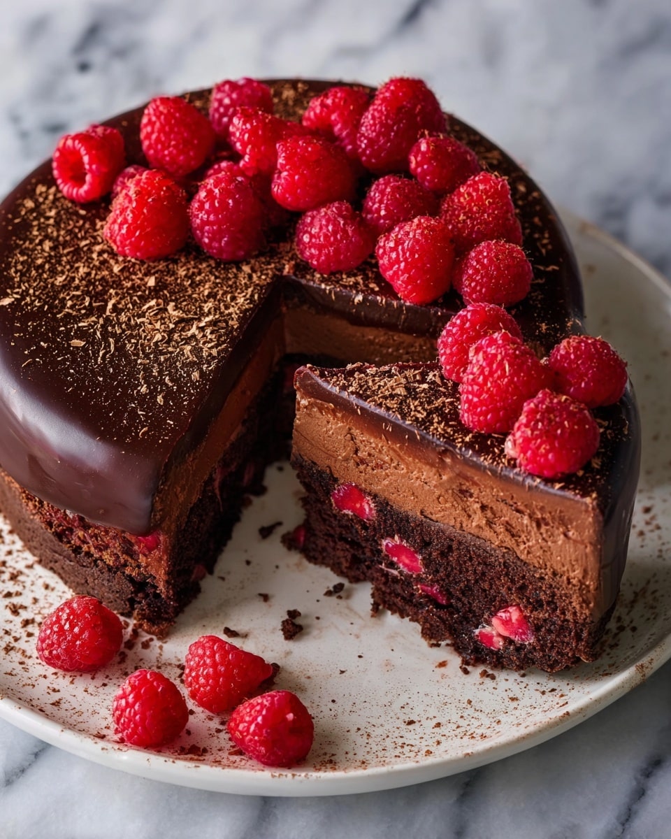 Dark Chocolate Raspberry Cheesecake Recipe