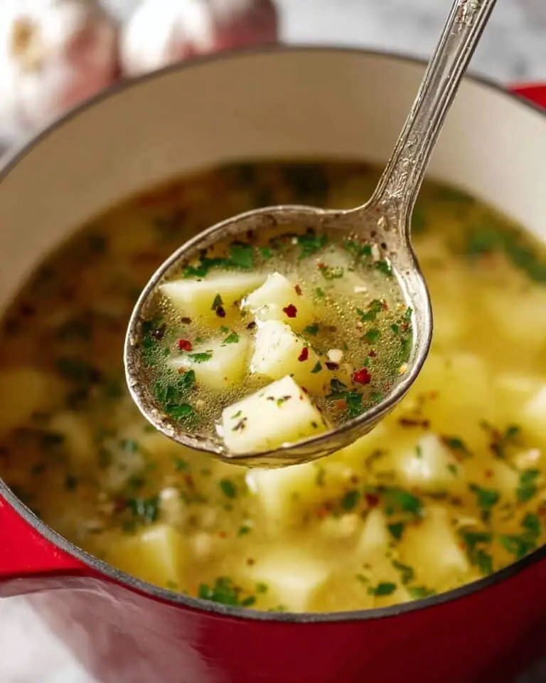 Roasted Garlic Potato Soup Recipe