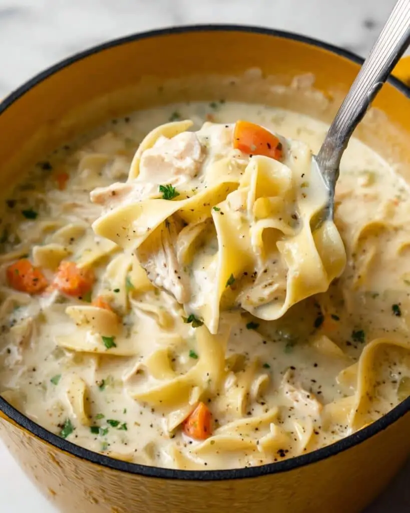 Creamy Chicken Noodle Soup Recipe