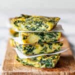 Baked Spinach Zucchini Frittata Fingers {Baby-Friendly} Recipe