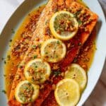 Baked Lemon Garlic Salmon Recipe