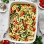 Baked Chicken Orzo with Boursin Cheese Recipe