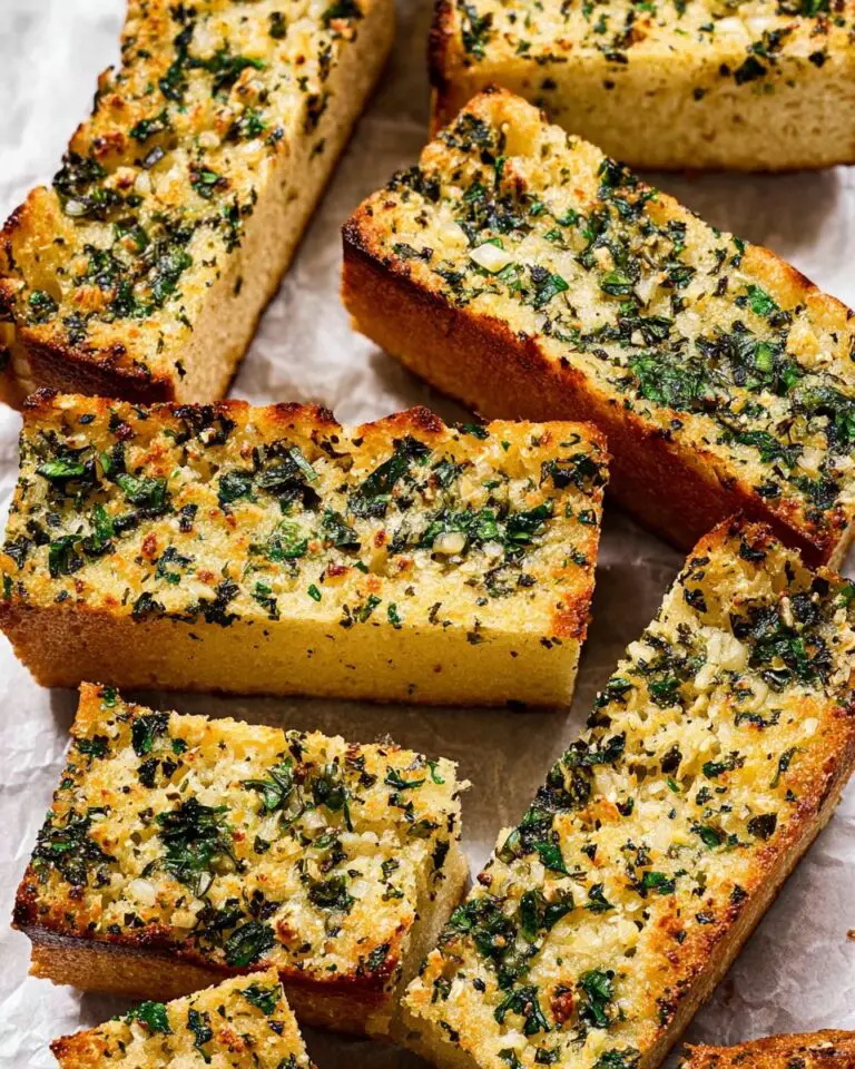 Garlic Lover’s Garlic Bread with Parmesan Cheese & Fresh Herbs Recipe