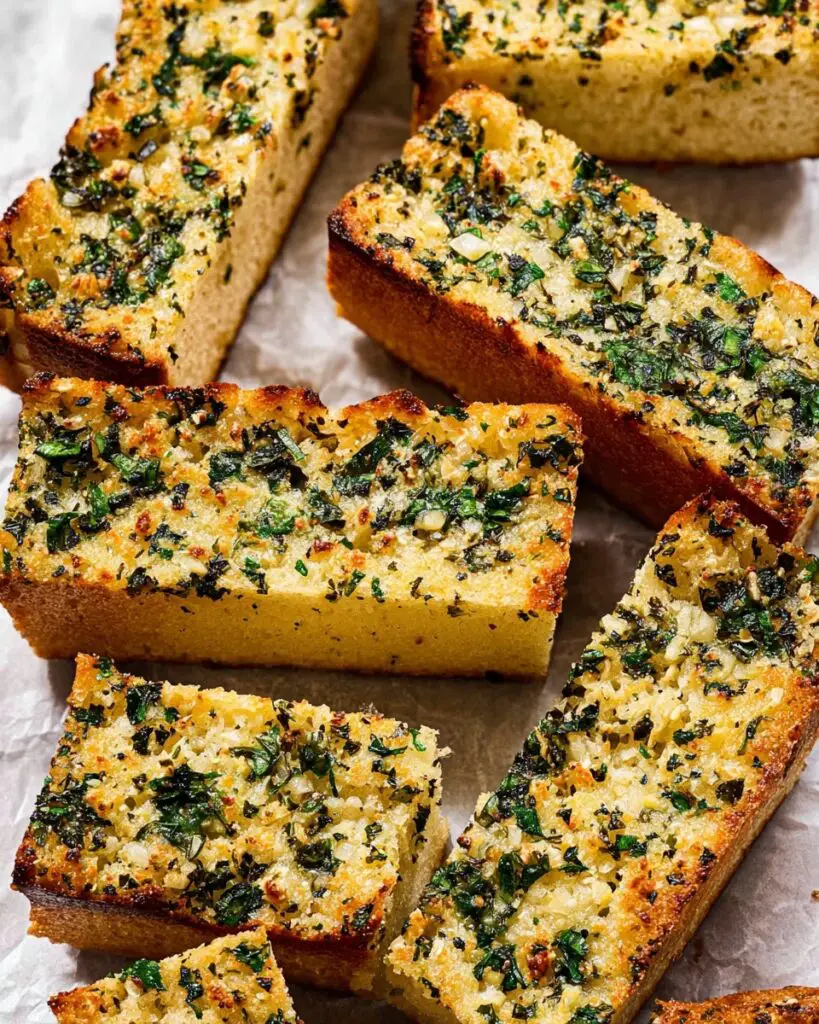 Garlic Lover’s Garlic Bread with Parmesan Cheese & Fresh Herbs Recipe