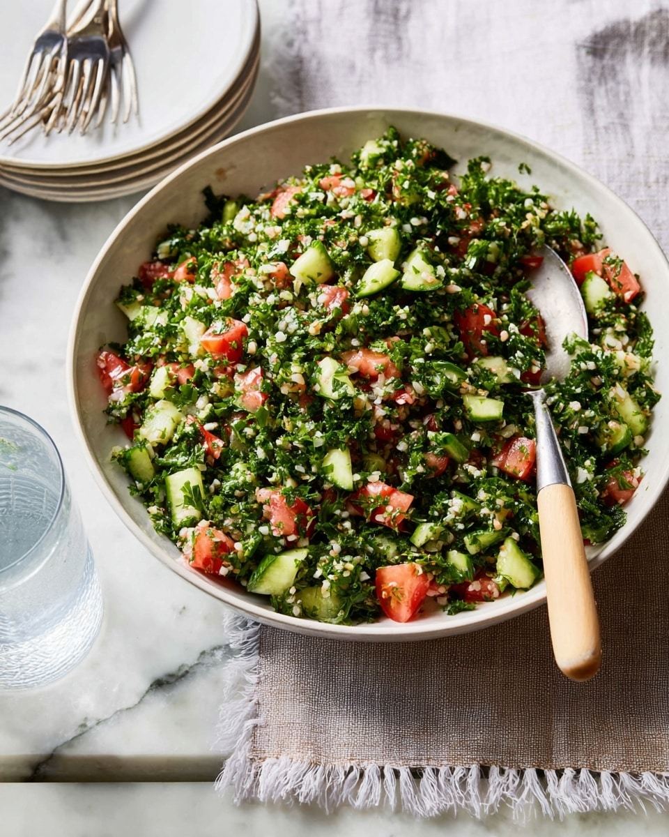 Refreshing Tabbouleh Salad with Lemon, Parsley, and Bulgur Recipe