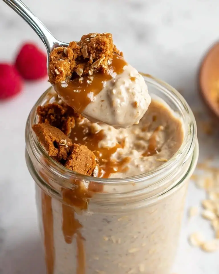 Biscoff Overnight Protein Oats Recipe