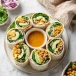 Avocado Buffalo Chickpea Salad Wraps Recipe