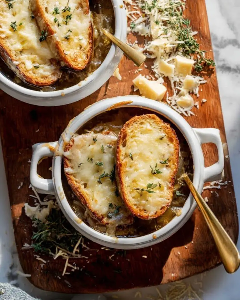 French Onion Lentil Soup Recipe
