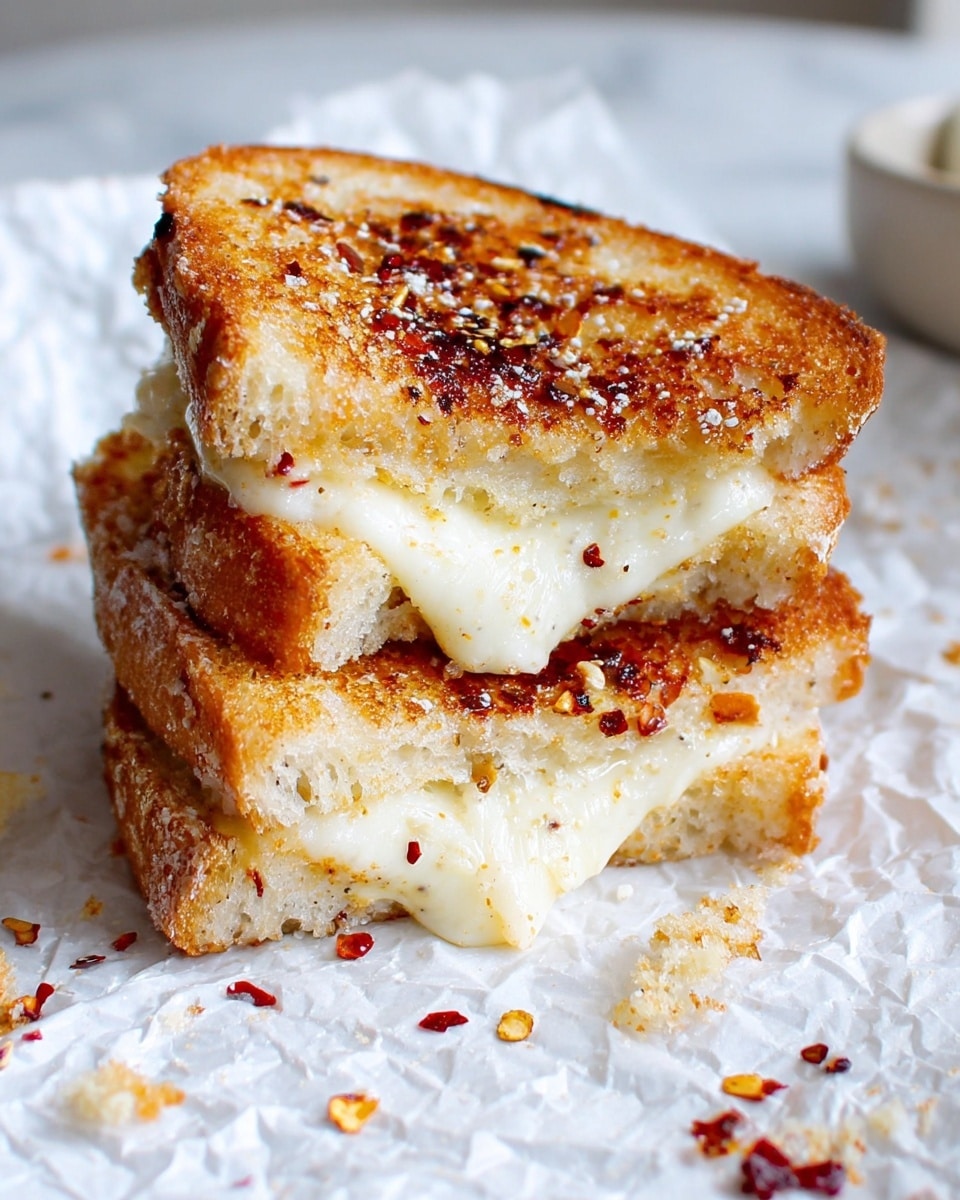 Goat Cheese Grilled Cheese with Honey and Red Pepper Flakes Recipe