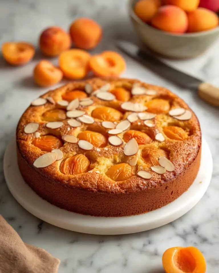 Apricot Cake Made with Fresh Apricots Recipe