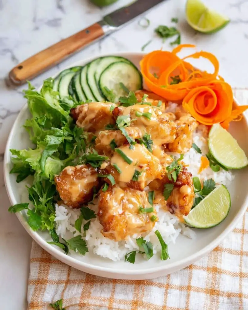 Bang Bang Chicken & Rice Bowl Recipe