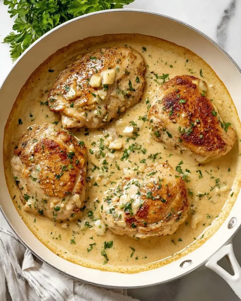 Creamy Garlic Chicken Recipe
