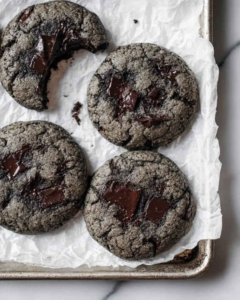 Black Sesame Chocolate Chip Cookies Recipe
