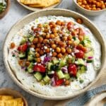 Cottage Cheese Salad with Roasted Chickpeas and Fresh Herbs Recipe