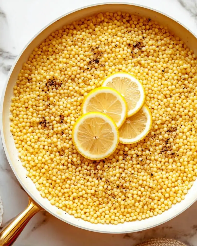 Lemon Parmesan Pearl Couscous Recipe