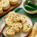 Jalapeno Popper Chickpea Pinwheels Recipe