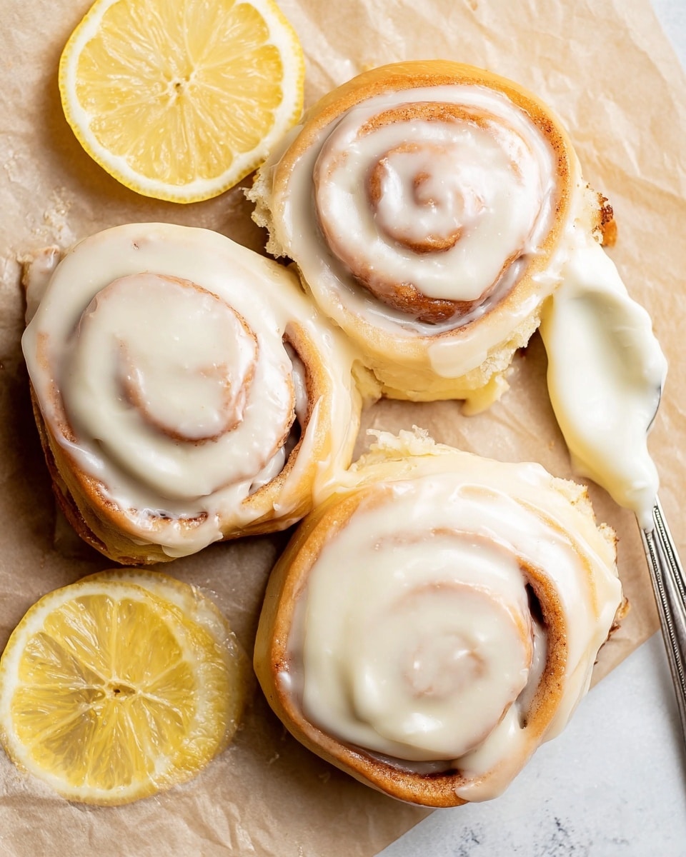 Lemon Rolls with Cream Cheese Frosting Recipe
