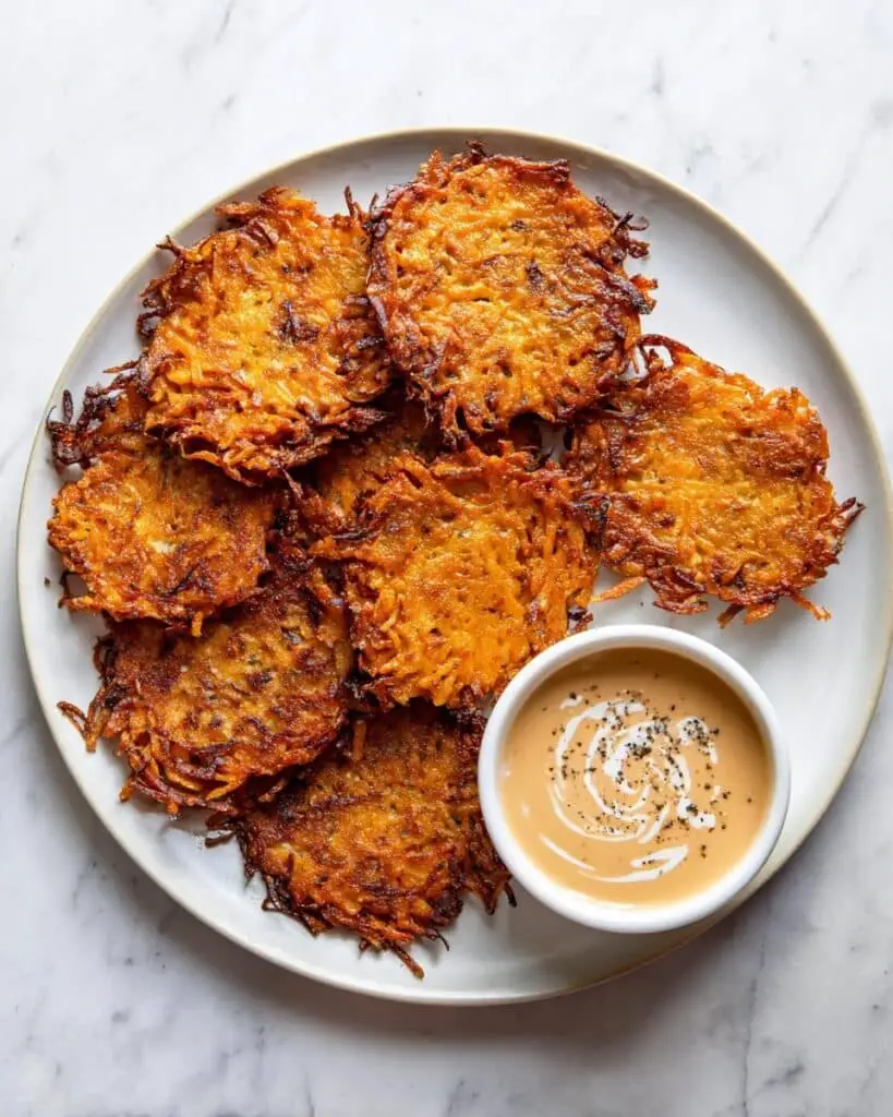 Baked Vegan Sweet Potato Hash Browns Recipe