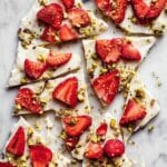 Frozen Yogurt Bark with Strawberries and Pistachios Recipe