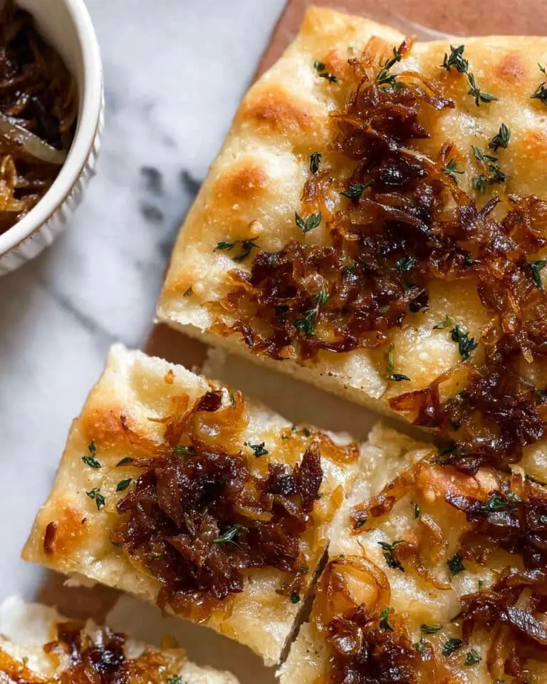Caramelized Onion and Thyme Focaccia Recipe