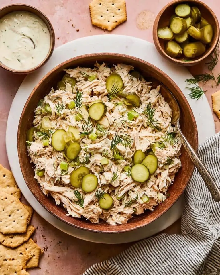 Easy Dill Pickle Chicken Salad Recipe