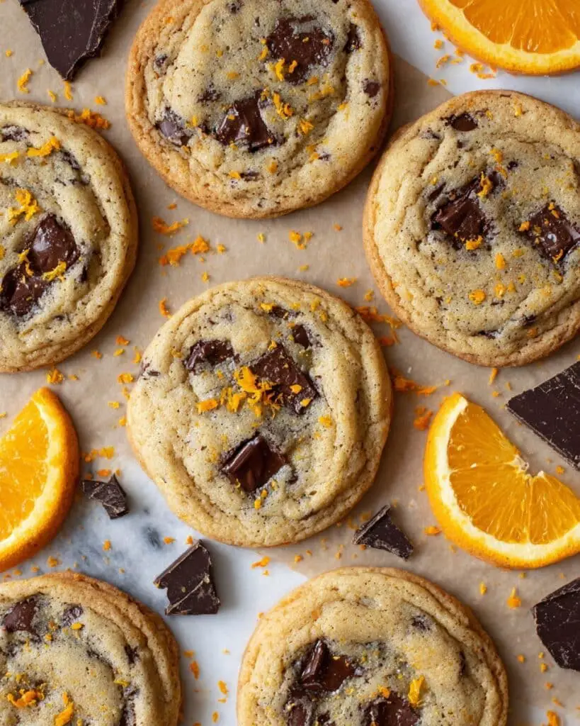 Orange Dark Chocolate Chunk Cookies Recipe