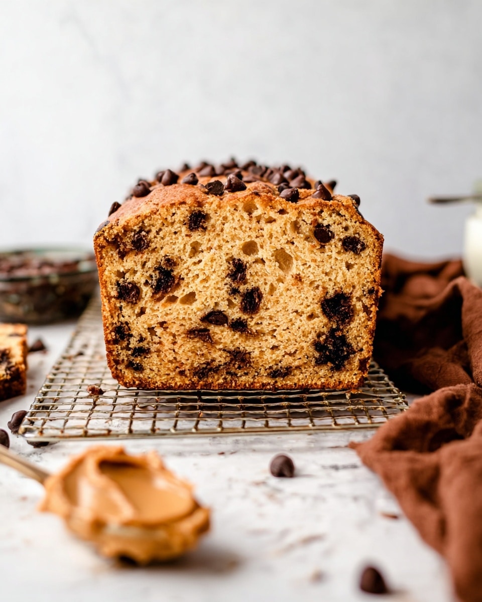 Peanut Butter Quick Bread with Chocolate Chips Recipe