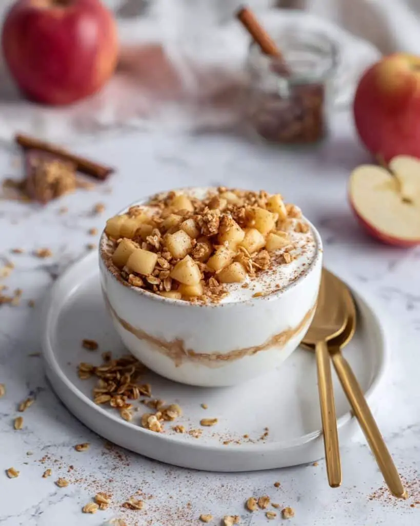 Cottage Cheese Apple Pie Bowl Recipe