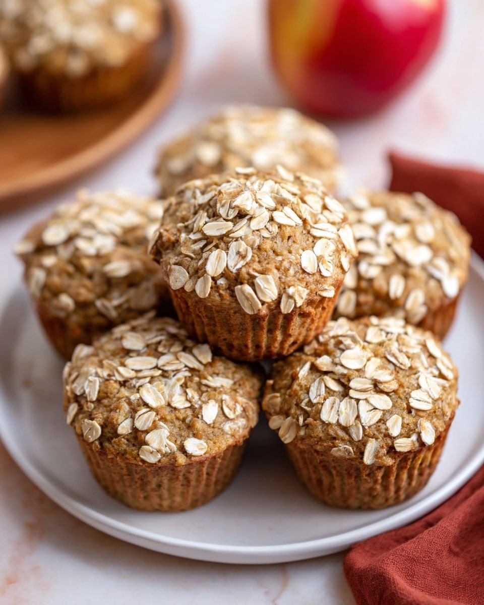 Healthy Oatmeal Applesauce Muffins Recipe