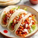 Buffalo Chickpea Tacos Recipe
