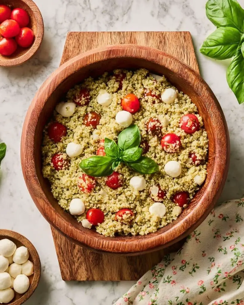 Caprese Pastina Salad Recipe