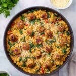 Tuscan Chicken Meatballs and Orzo Recipe