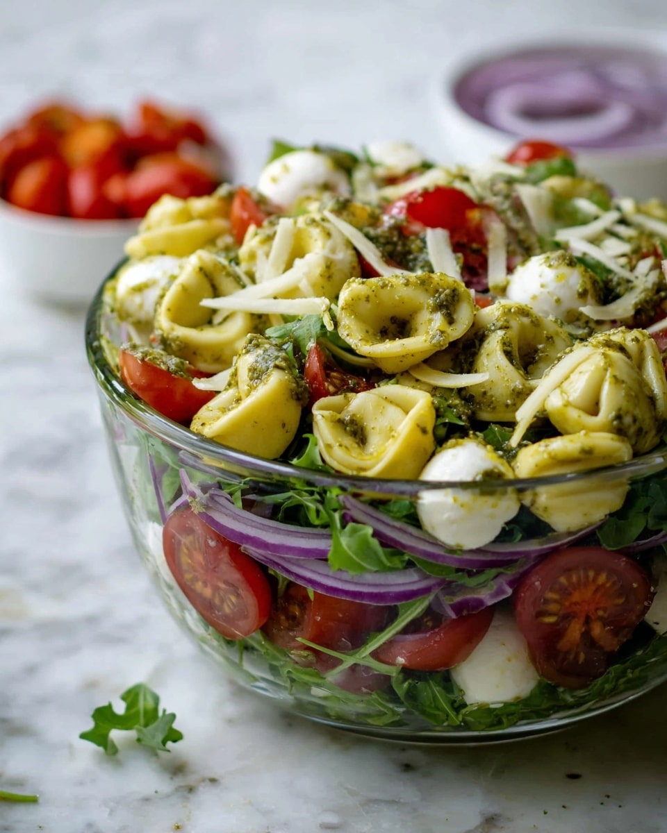 Pesto Tortellini Pasta Salad Recipe