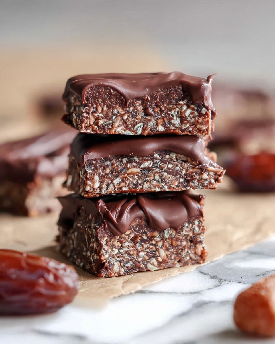 Chocolate Coconut Date Bars Recipe