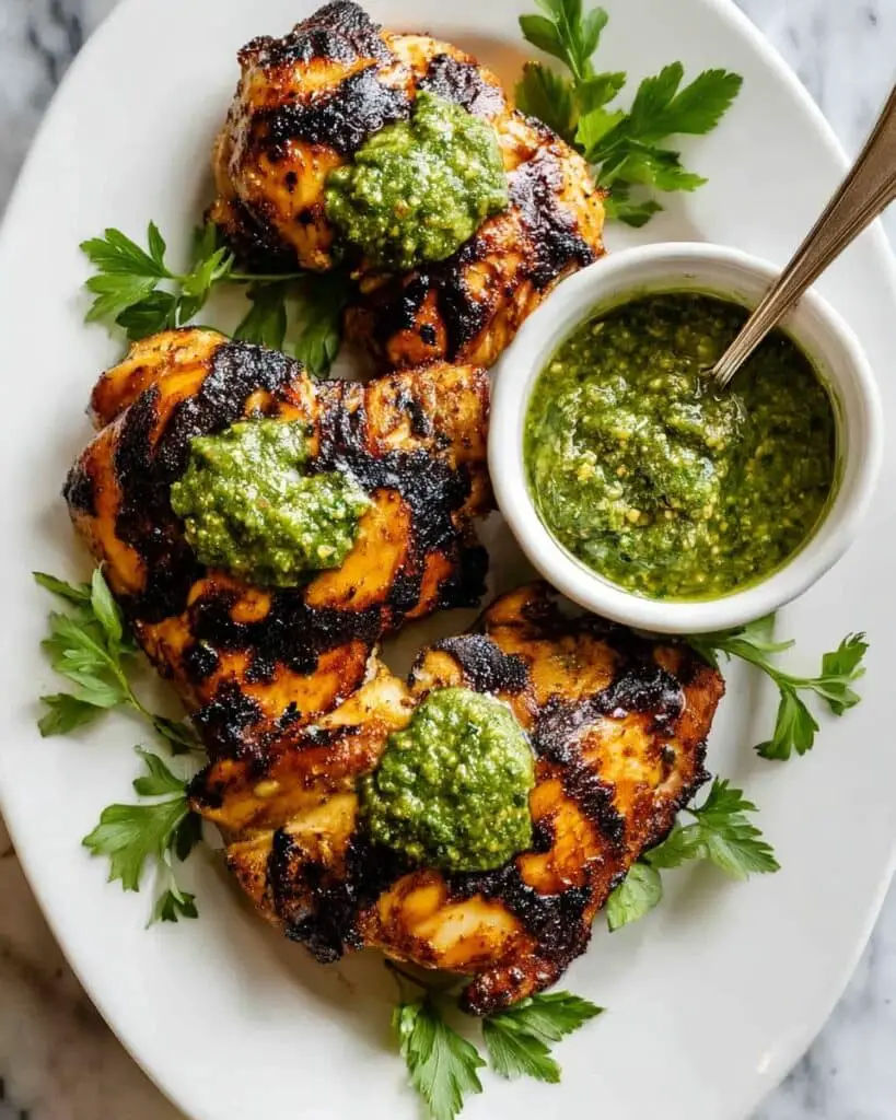 Grilled Chimichurri Chicken with Juicy Breasts and Thighs Recipe